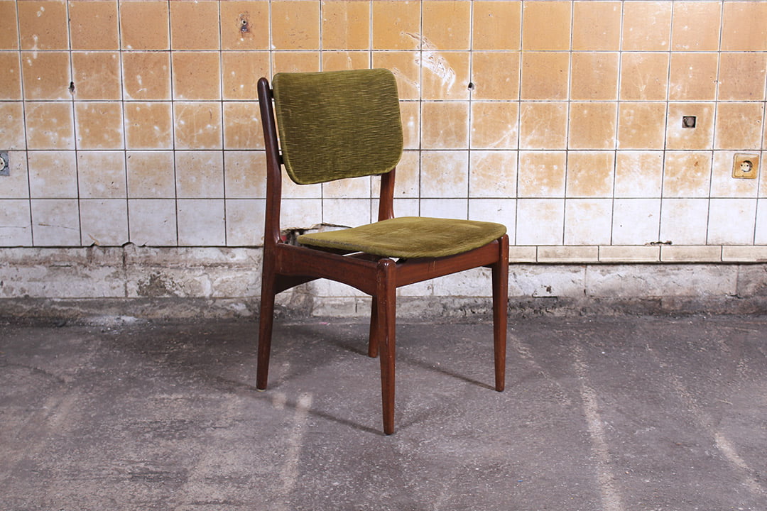 5 vintage Deens design eetkamerstoelen