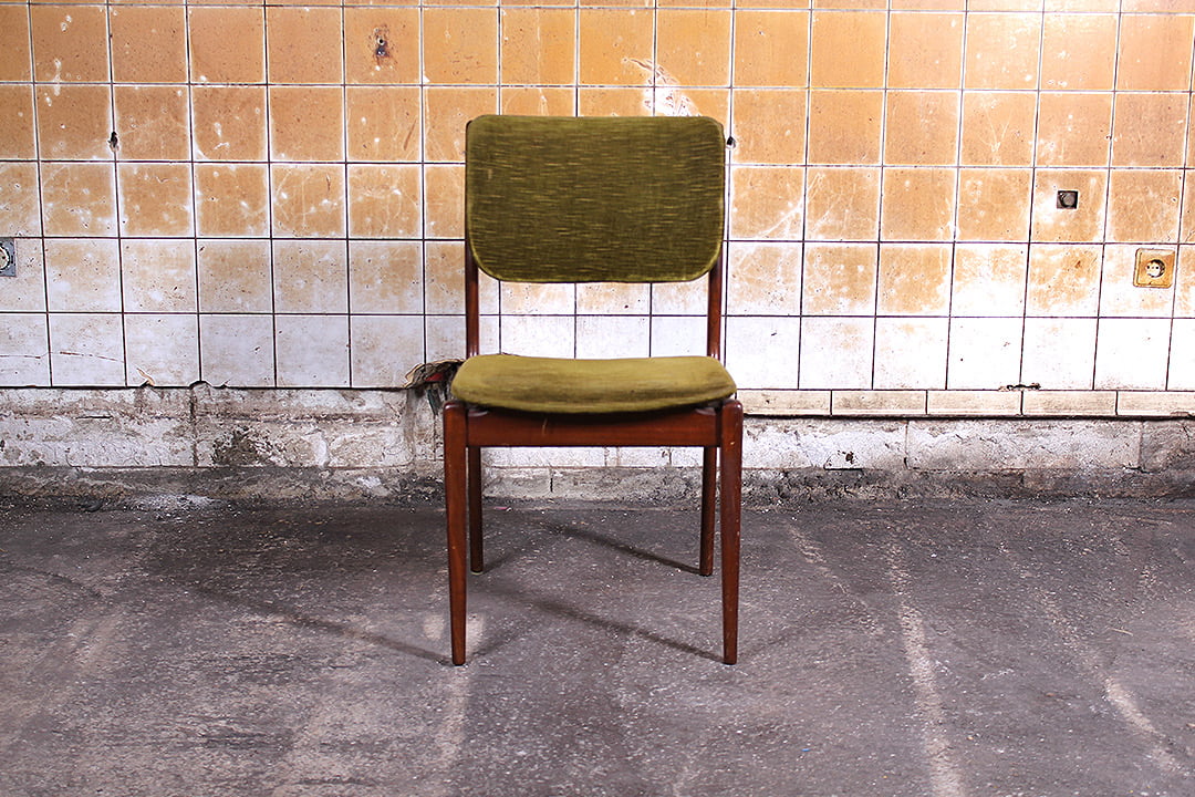 5 vintage Deens design eetkamerstoelen
