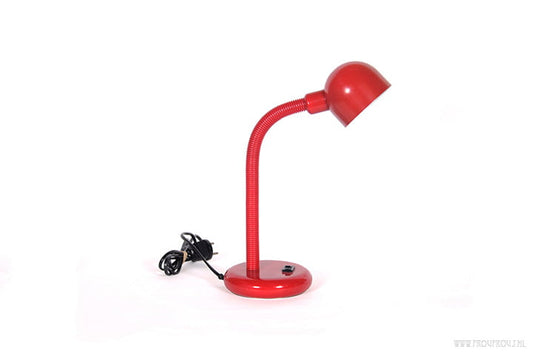 Vintage rood bureaulampje