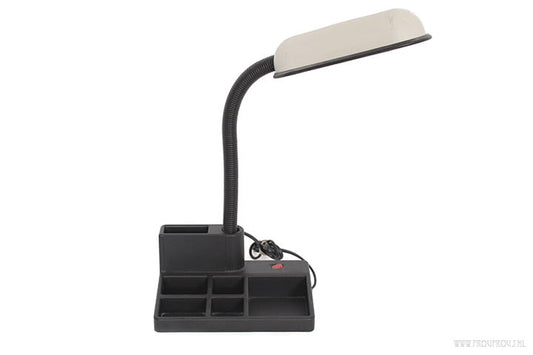 Vintage bureaulamp met pennenbak