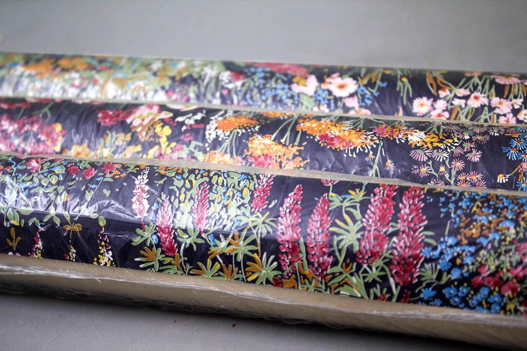 vintage behang bloemen