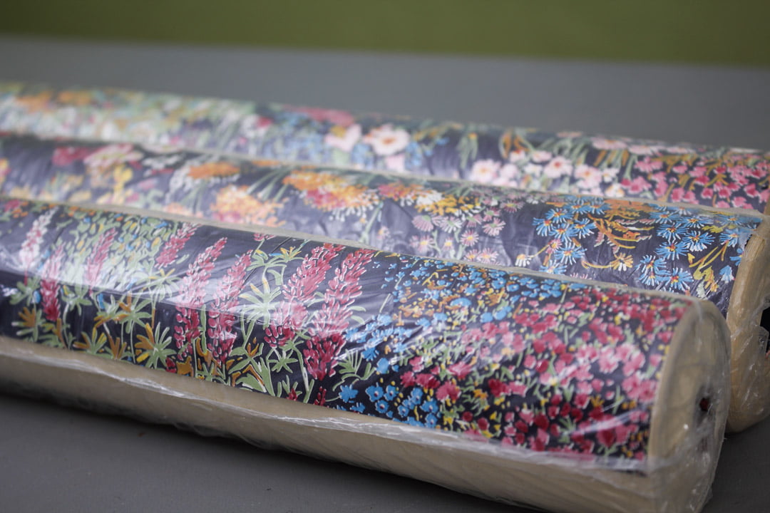 vintage behang bloemen