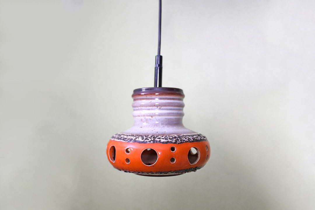Herda vintage keramiek hanglamp