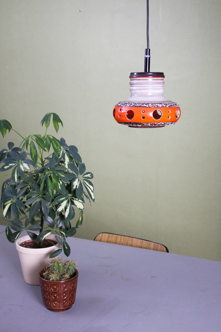 Herda vintage keramiek hanglamp
