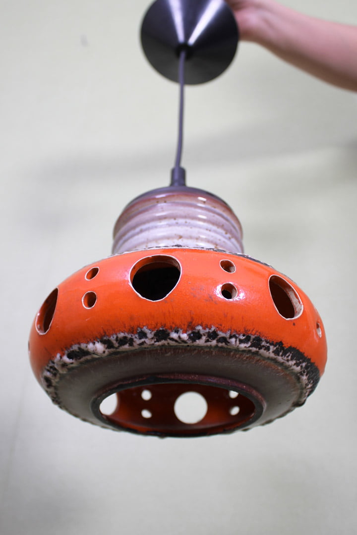 Herda vintage keramiek hanglamp
