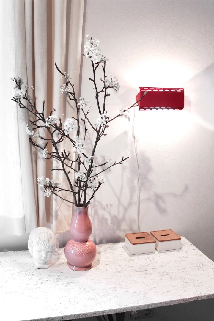 Rood Massive vintage wandlampje