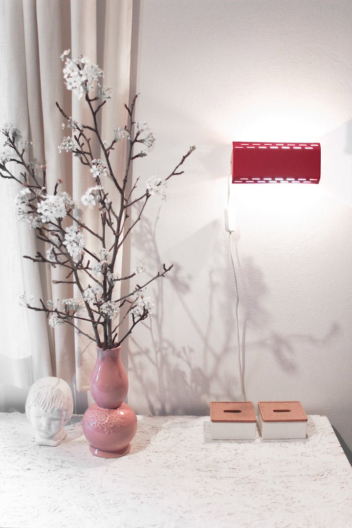 Rood Massive vintage wandlampje