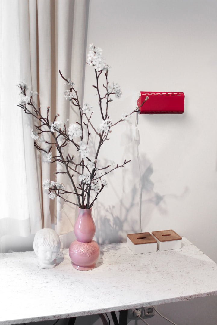 Rood Massive vintage wandlampje