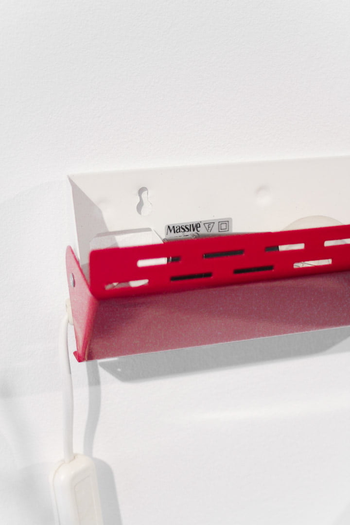 Rood Massive vintage wandlampje