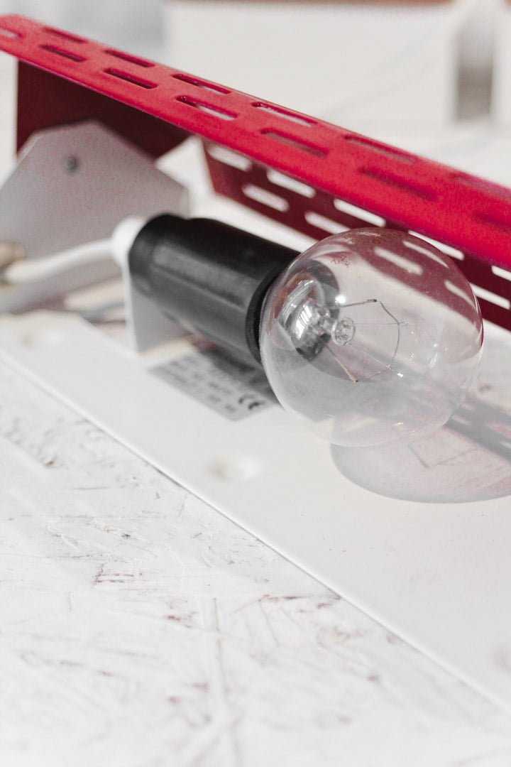 Rood Massive vintage wandlampje