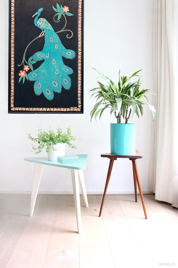 Mintgroen bijzettafeltje