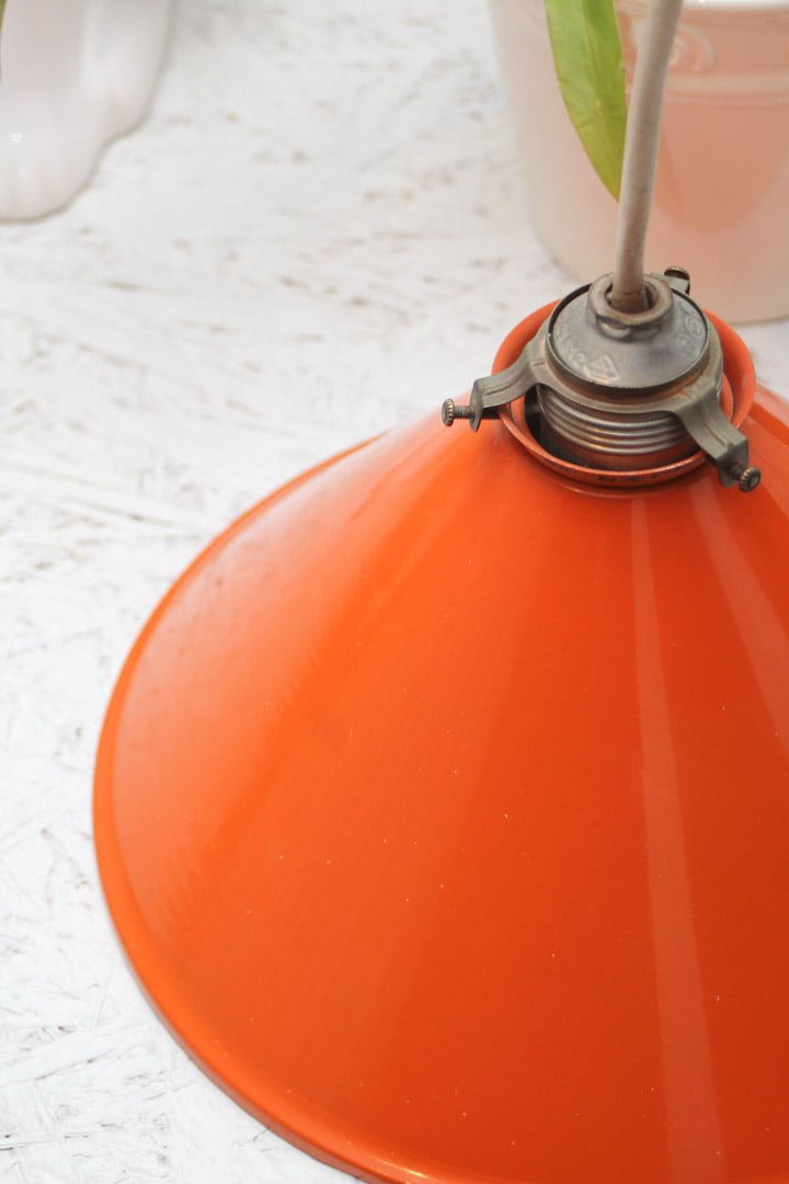 Oranje hanglamp vintage 25 cm