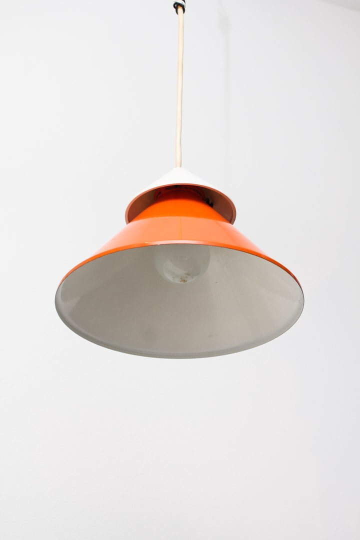 Oranje hanglamp vintage 25 cm