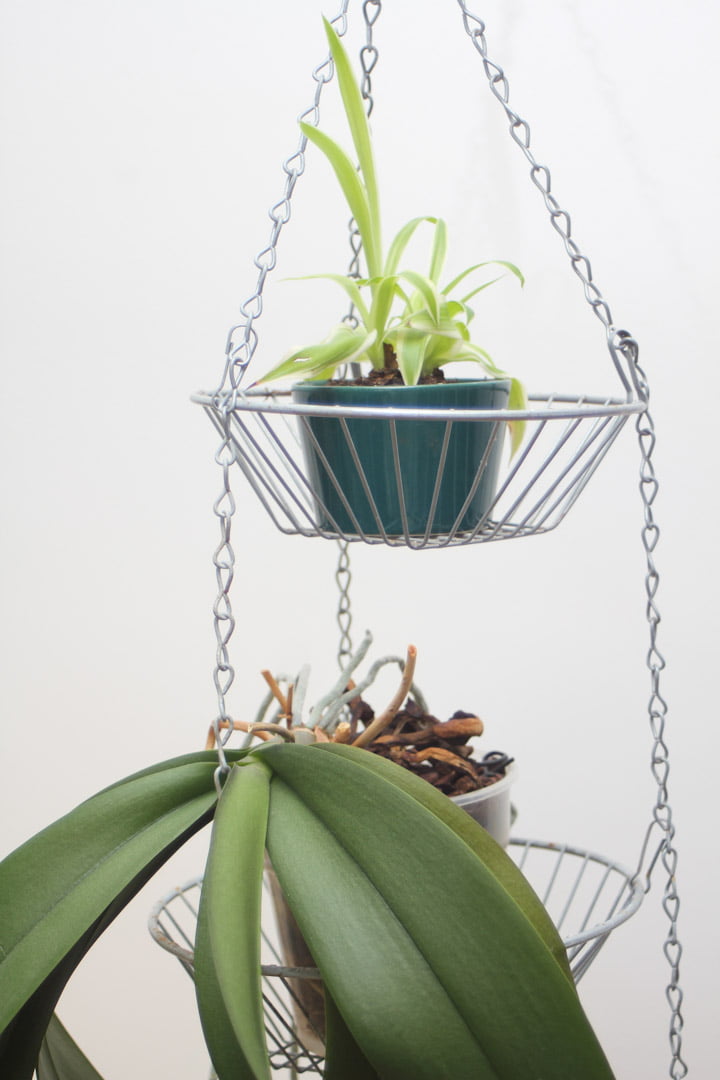 Metalen draad hangrekje / plantenhanger