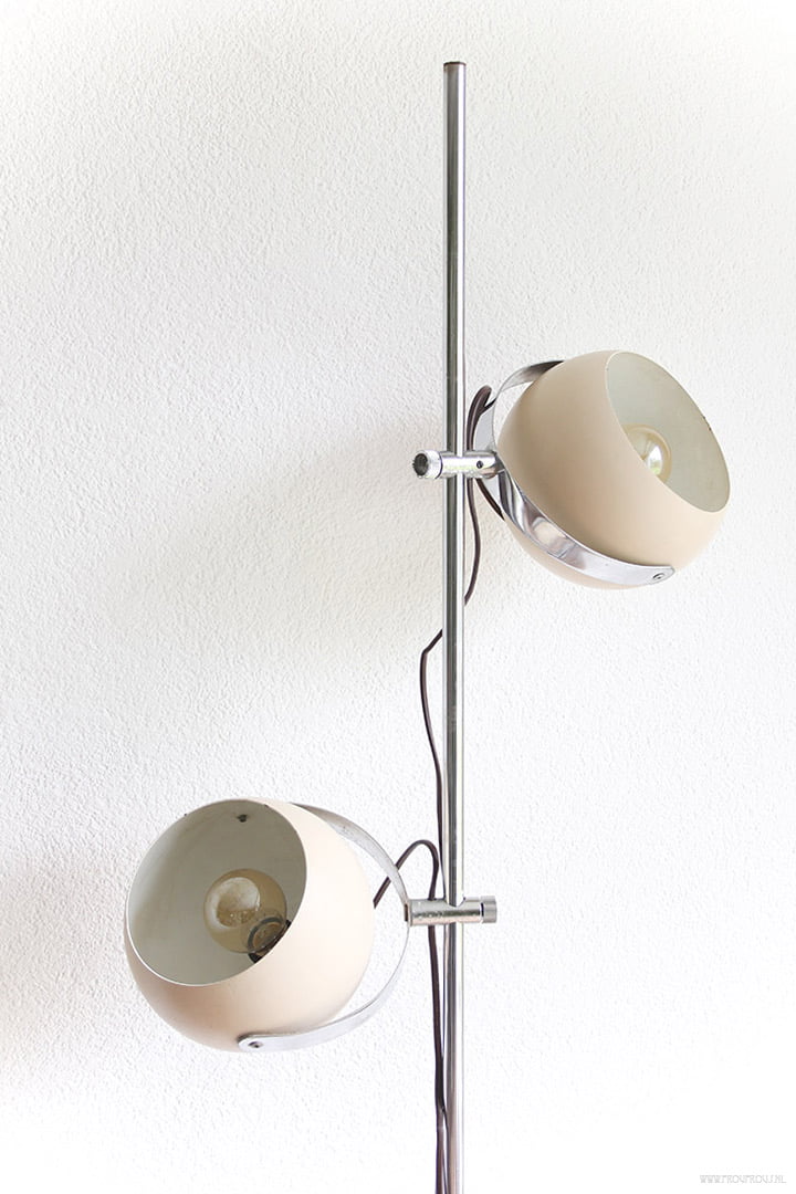 Vintage Herda bollenlamp beige
