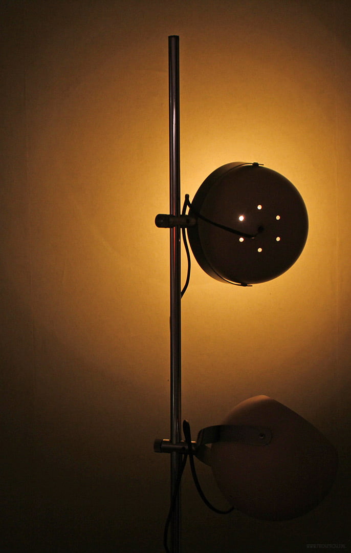 Vintage Herda bollenlamp beige