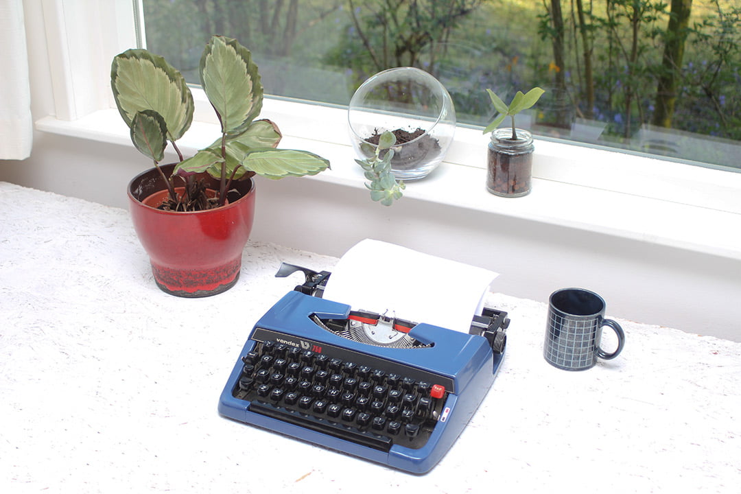 Vendex typemachine 750 blauw