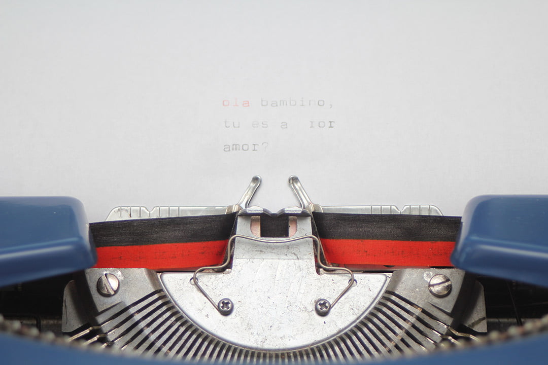 Vendex typemachine 750 blauw
