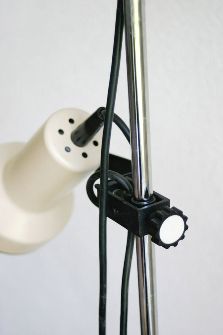 Beige spot vloerlamp