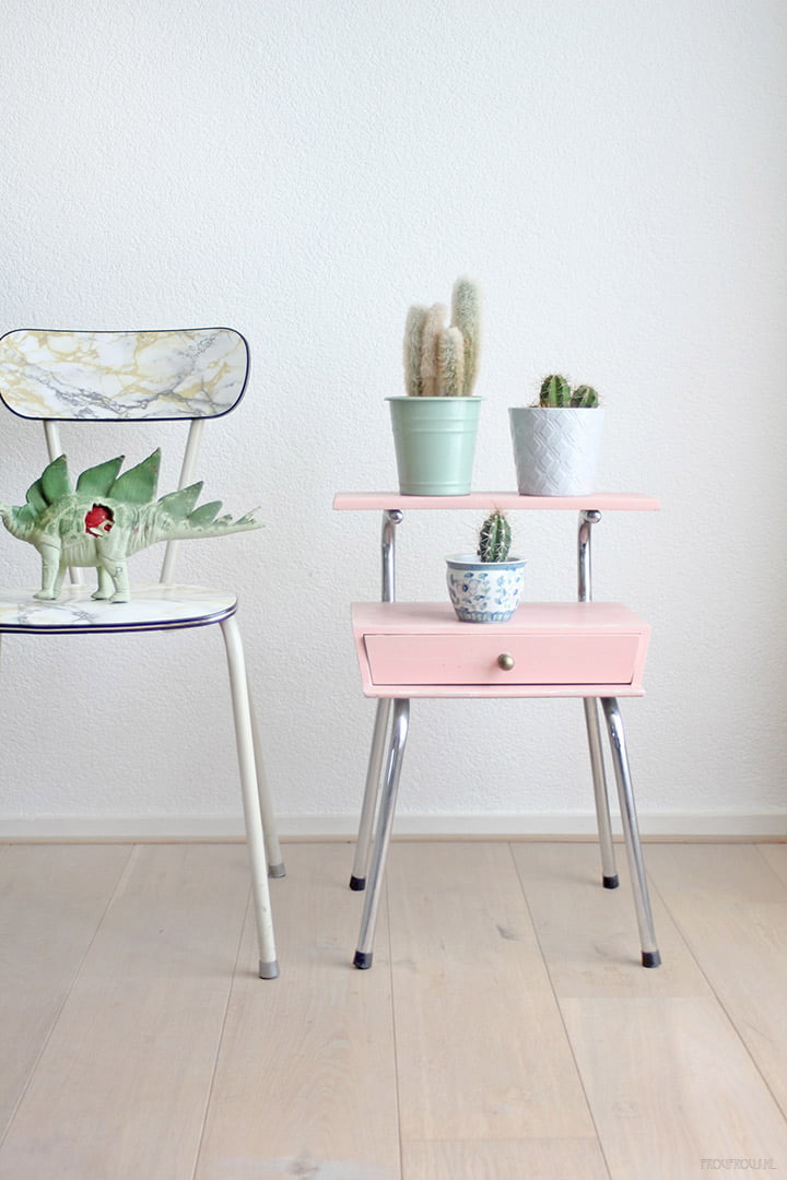 Auping Rietveld nachtkastje roze