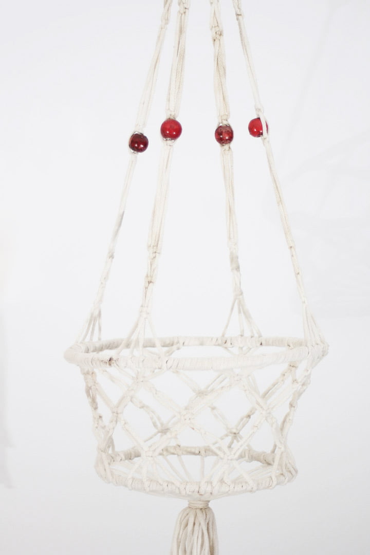 Vintage macramé plantenhanger