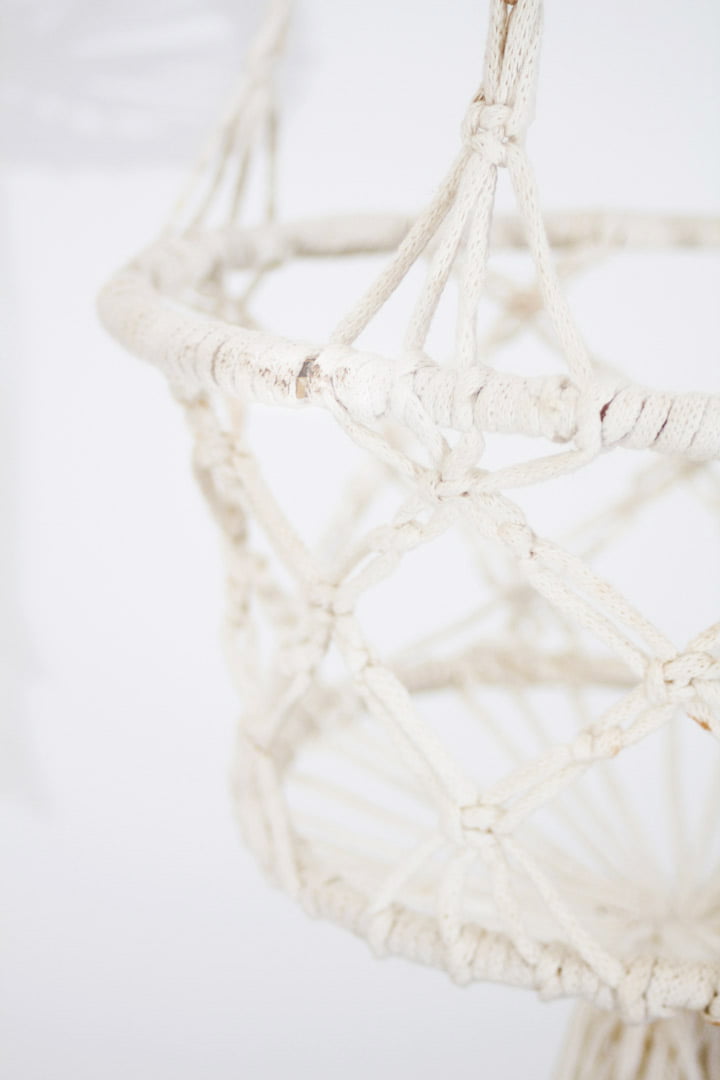 Vintage macramé plantenhanger