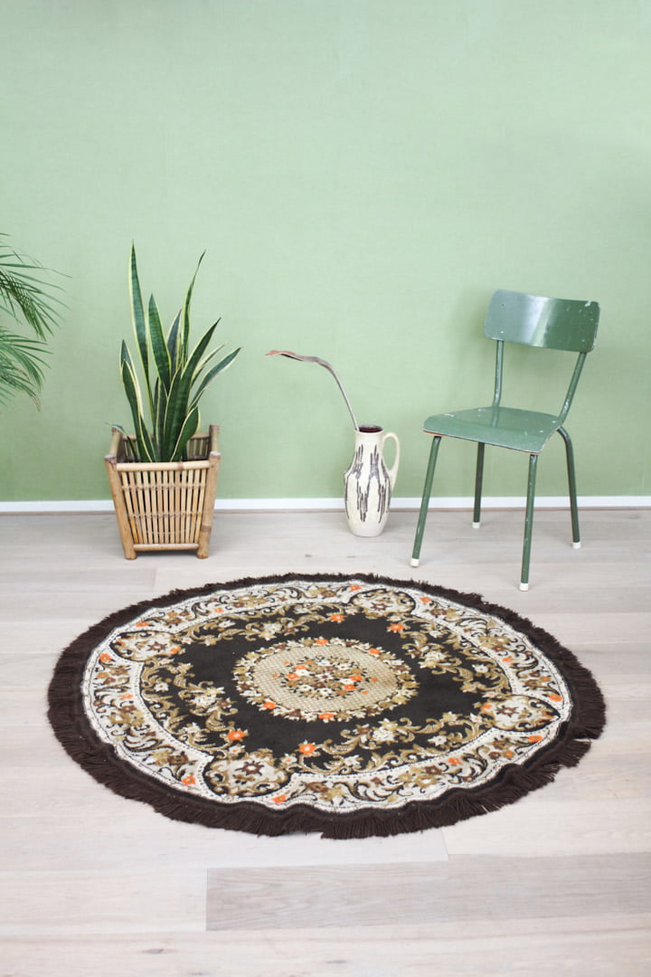 rond vintage vloerkleed