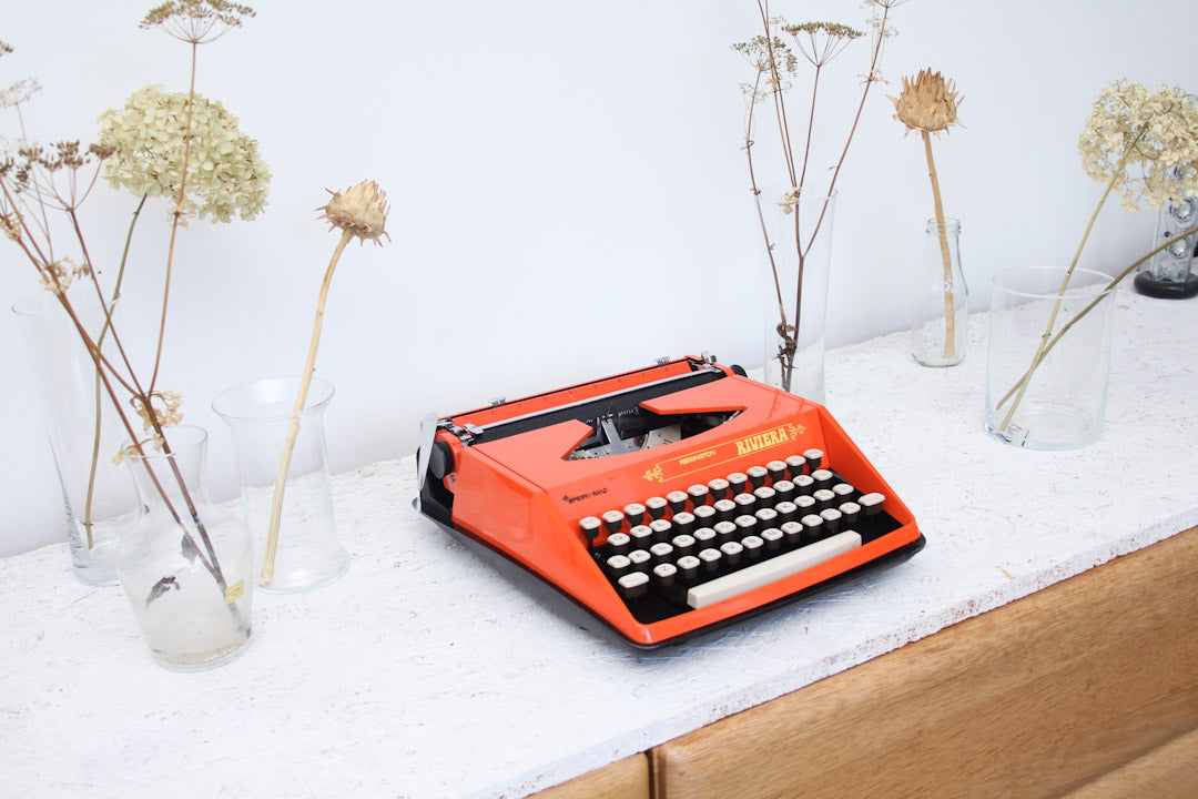 Remington Riviera oranje typemachine