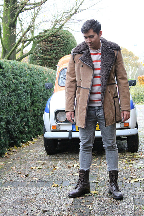 Bruine lammy coat