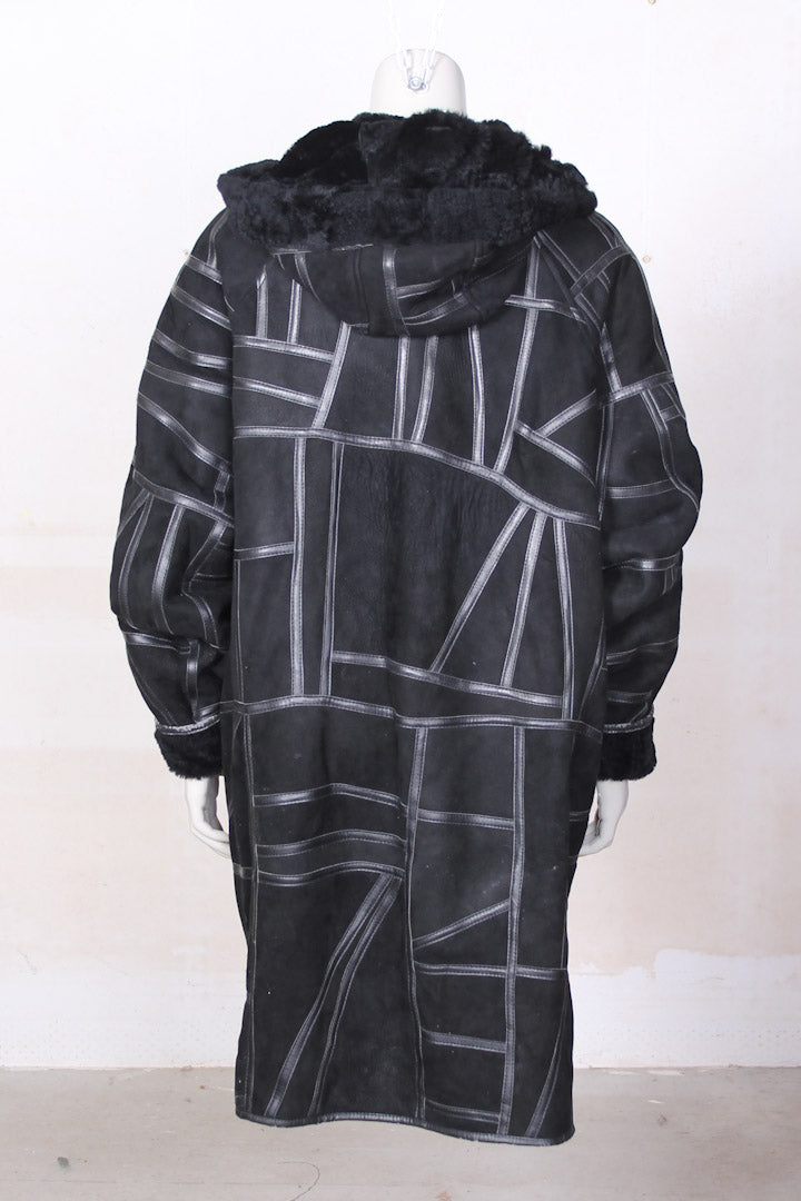 Vintage lammy coat zwart
