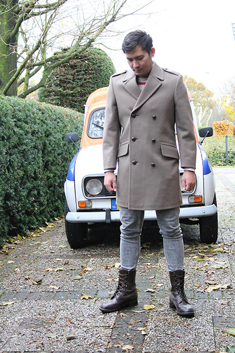 1971 Vintage overjas / trenchcoat Sergeant L