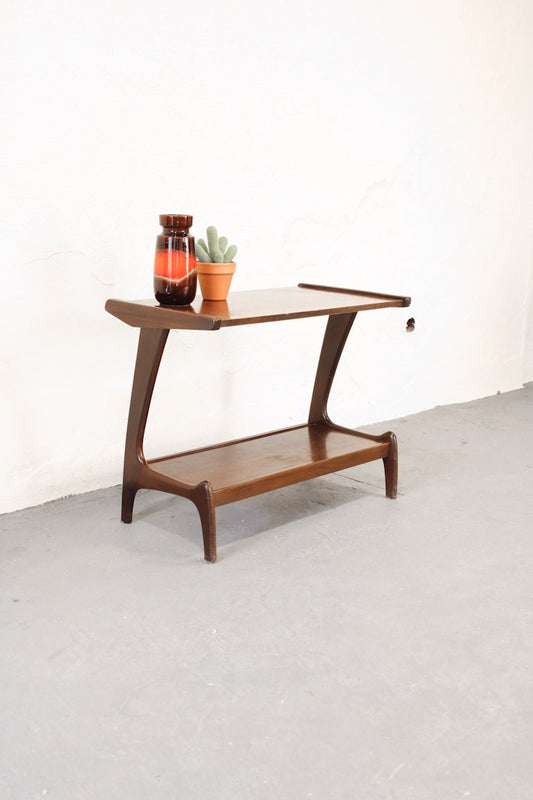 Jaren 50/60 bijzettafel vintage teak