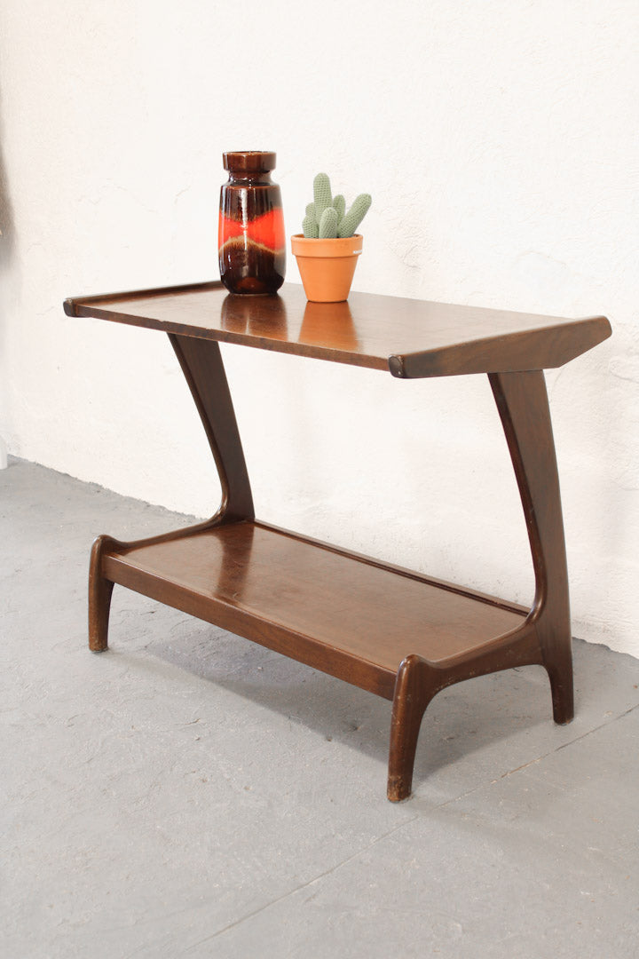 Jaren 50/60 bijzettafel vintage teak