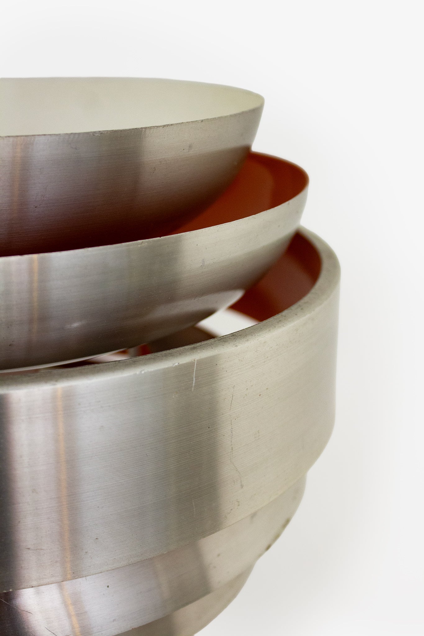 Lakro louvres hanglamp jaren 60 chrome oranje