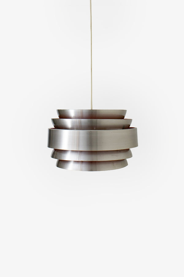 Lakro louvres hanglamp jaren 60 chrome oranje