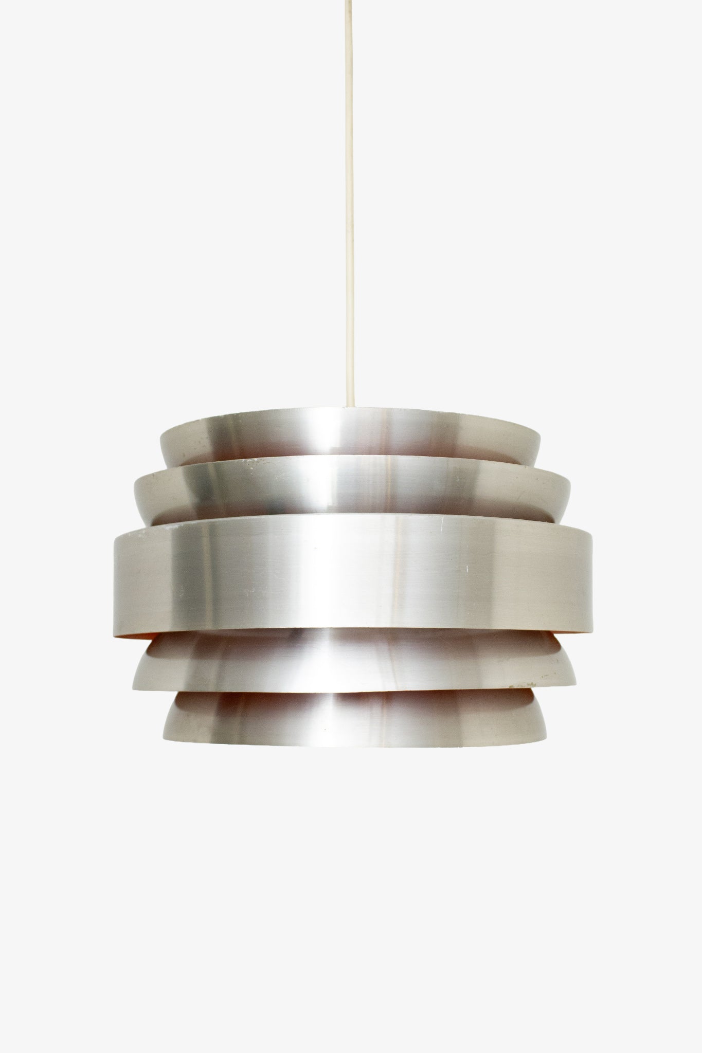 Lakro louvres hanglamp jaren 60 chrome oranje