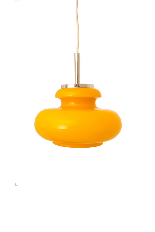 60s Honsel vintage oranje hanglamp
