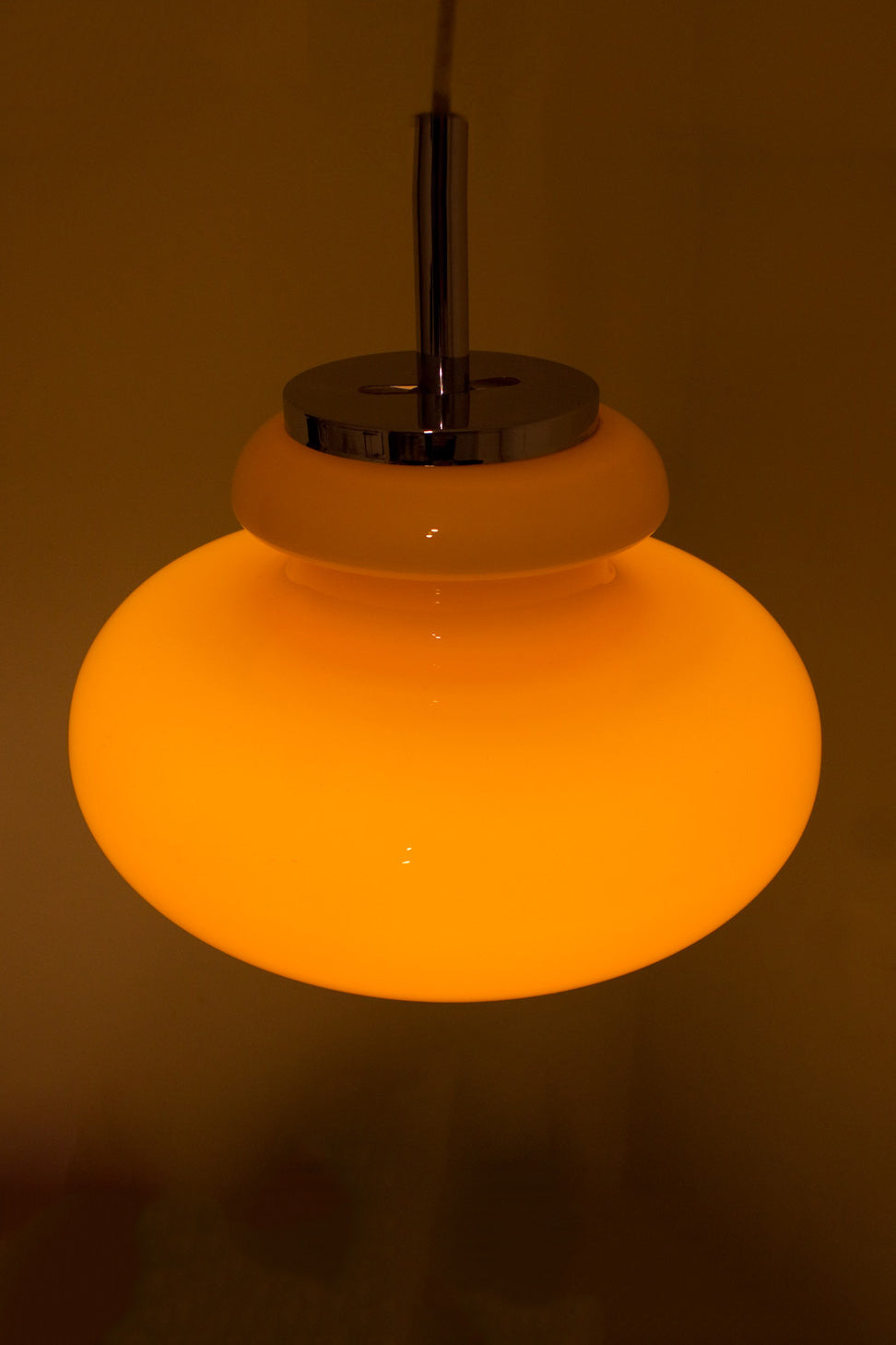 60s Honsel vintage oranje hanglamp
