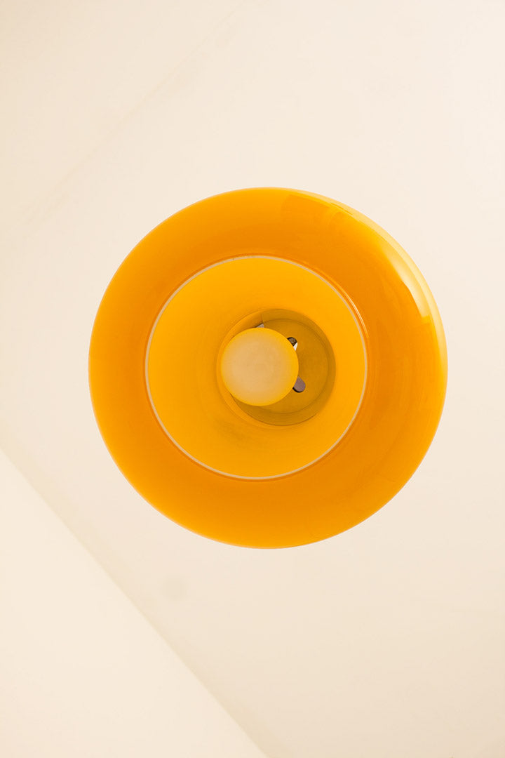 60s Honsel vintage oranje hanglamp