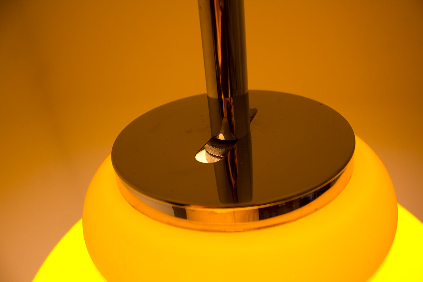 60s Honsel vintage oranje hanglamp