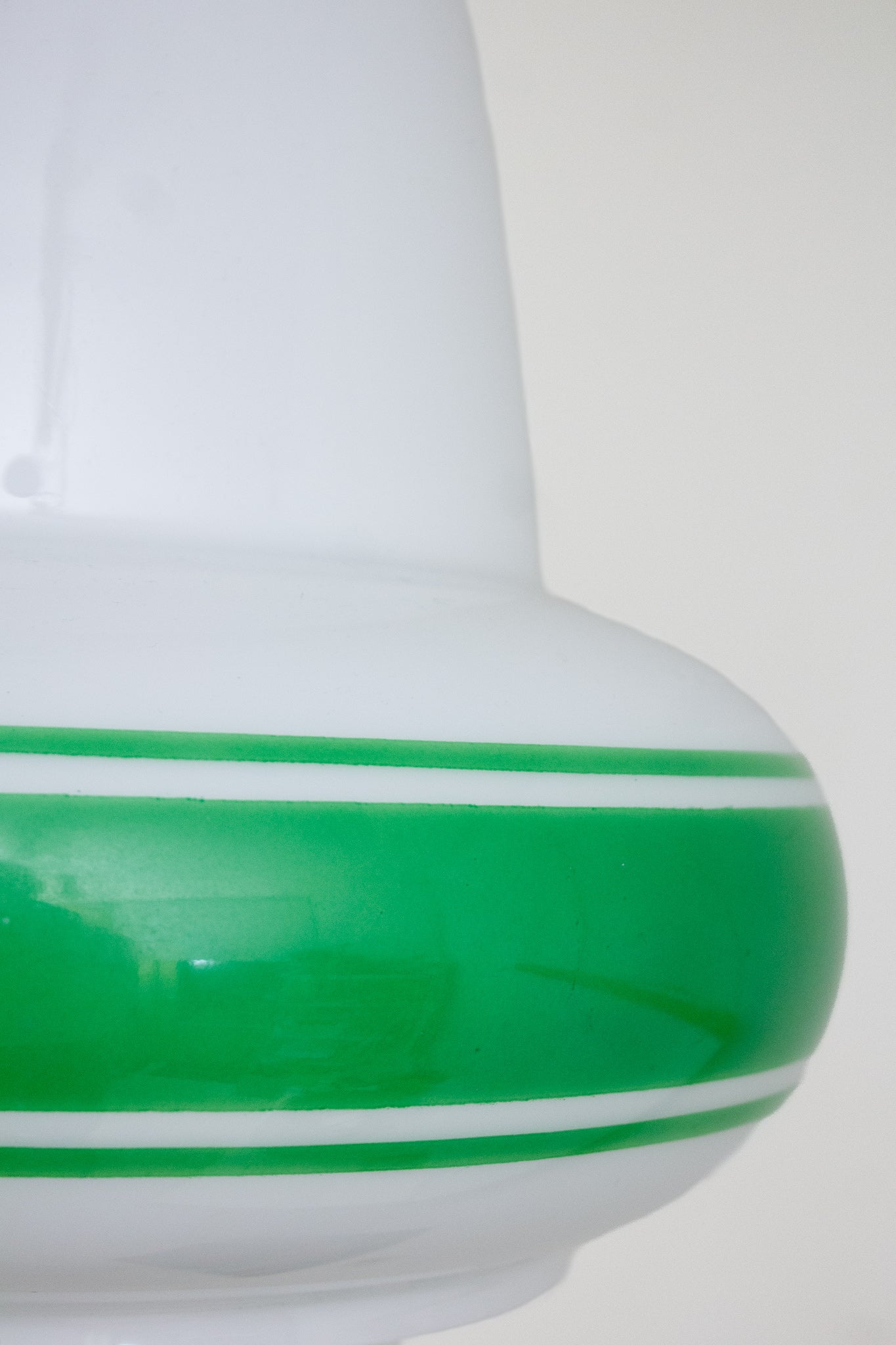 Vintage Italiaanse jaren 50 art deco opaline hanglamp