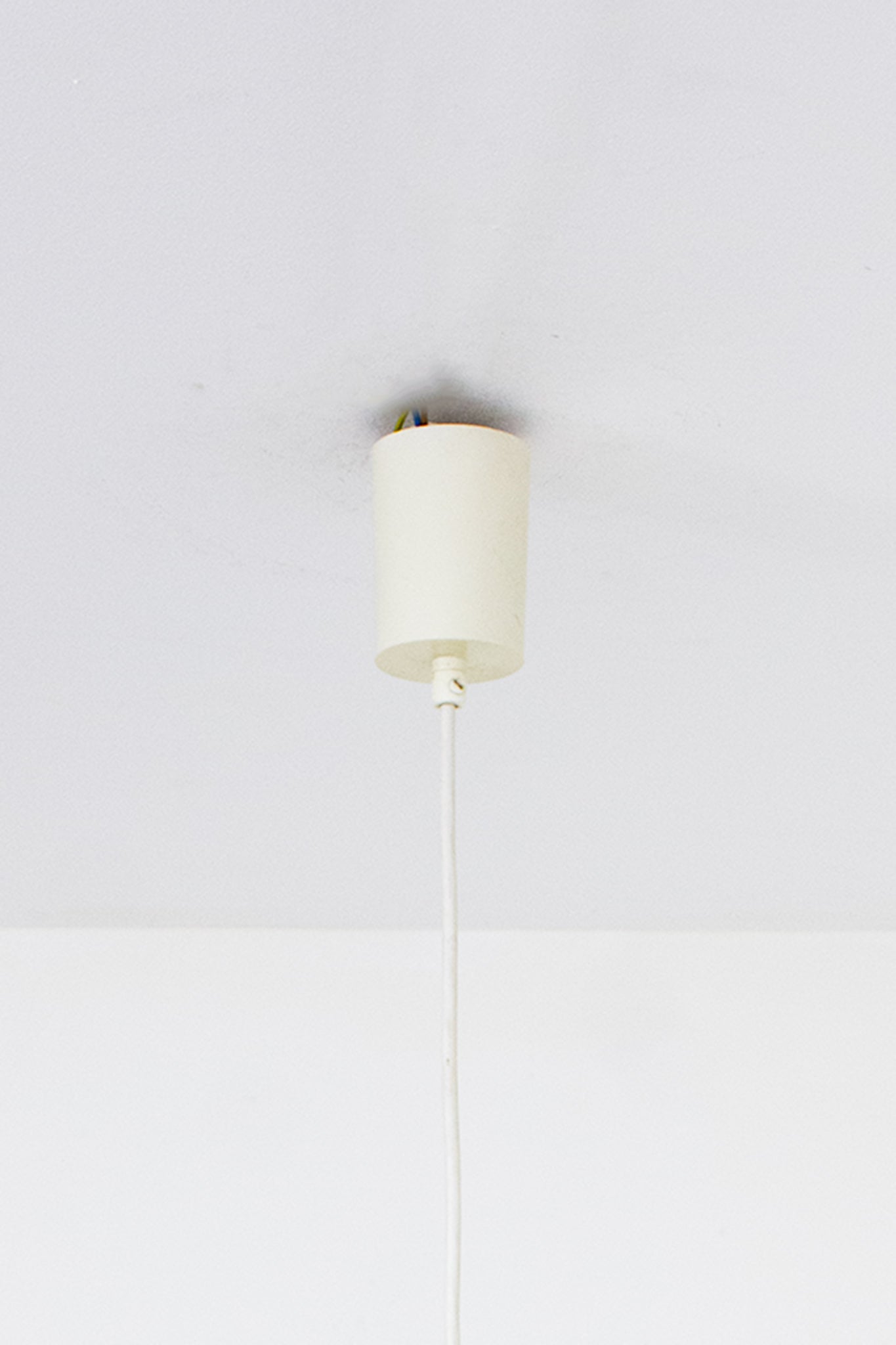 Vintage Italiaanse jaren 50 art deco opaline hanglamp