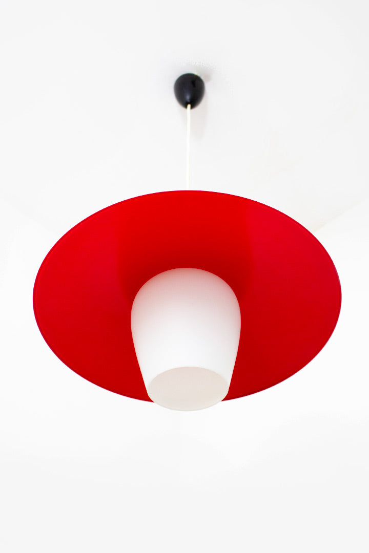 Vintage 60’s Philips hanglamp rood