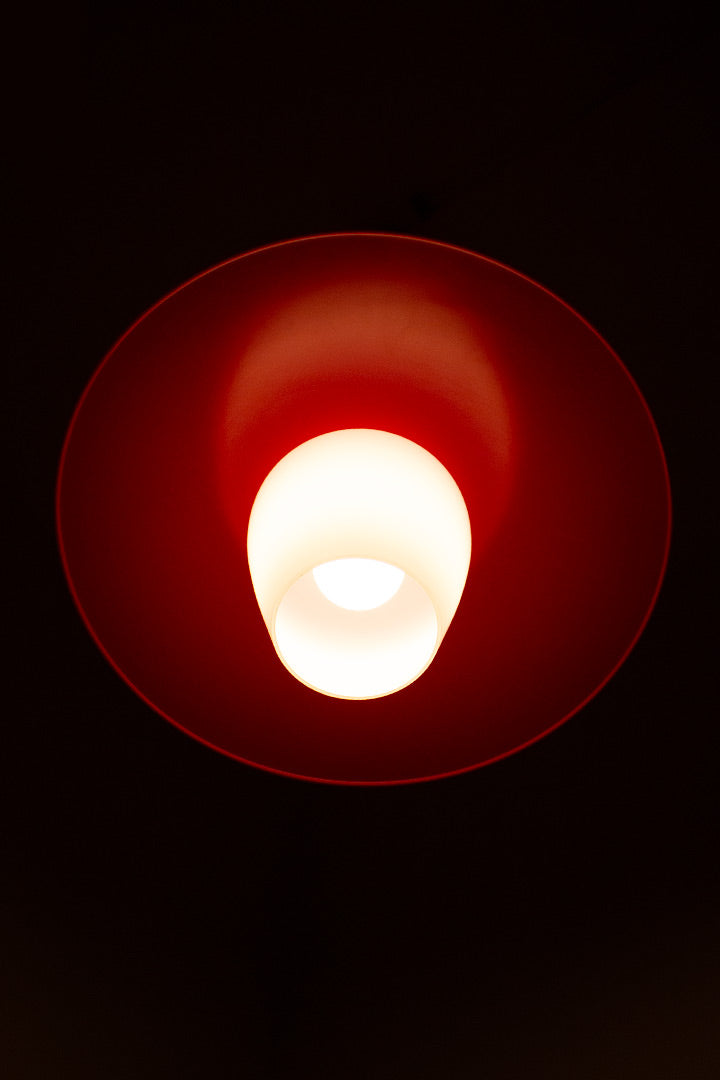 Vintage 60’s Philips hanglamp rood