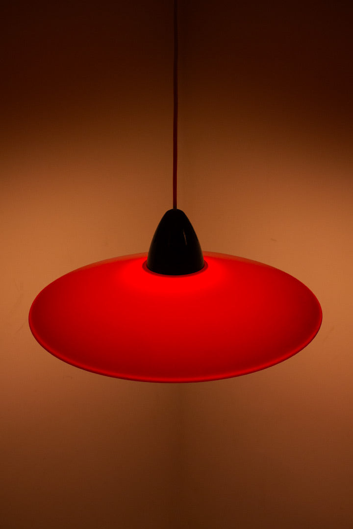 Vintage 60’s Philips hanglamp rood