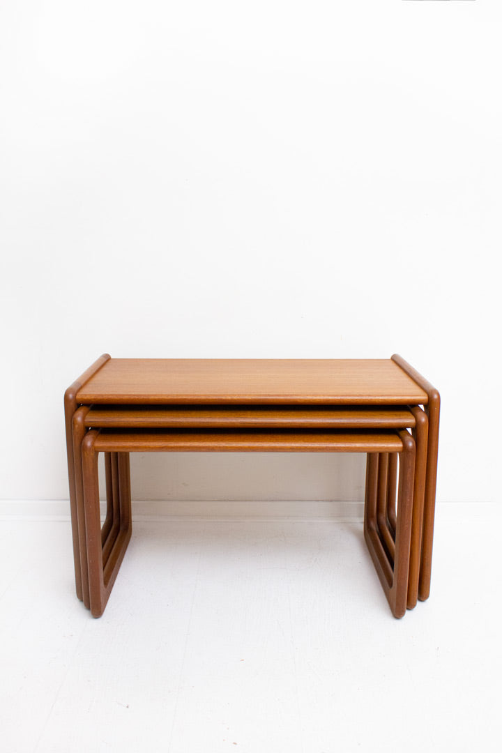 60's vintage teakhouten mimi-set