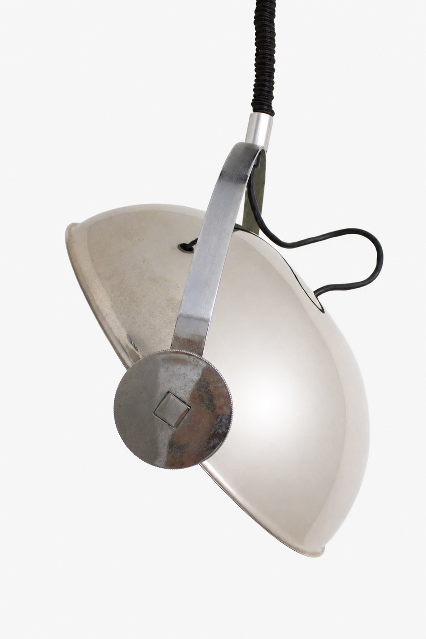 60’s chroom hanglamp Goffredo Reggiani voor Reggiani Srl