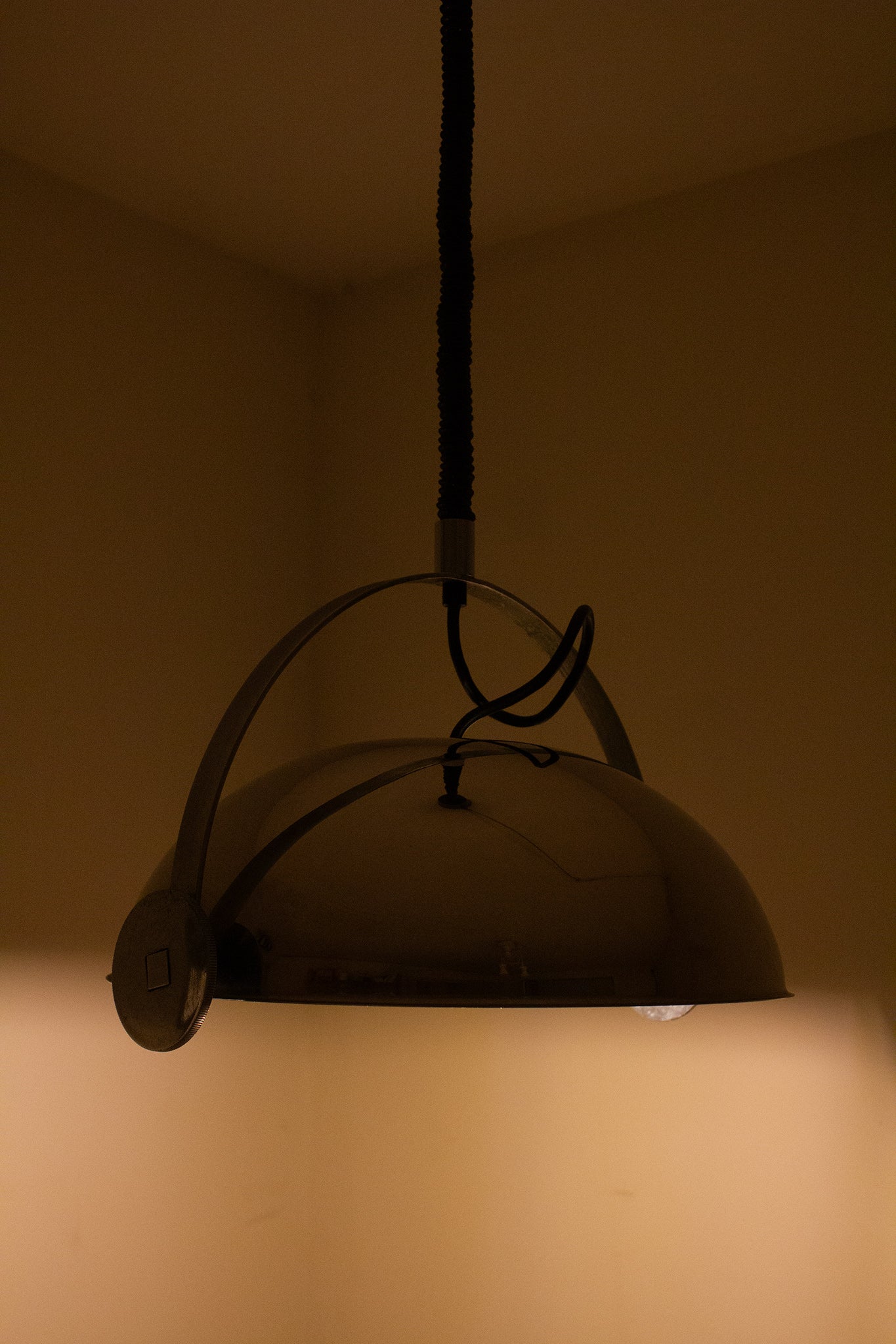 60’s chroom hanglamp Goffredo Reggiani voor Reggiani Srl