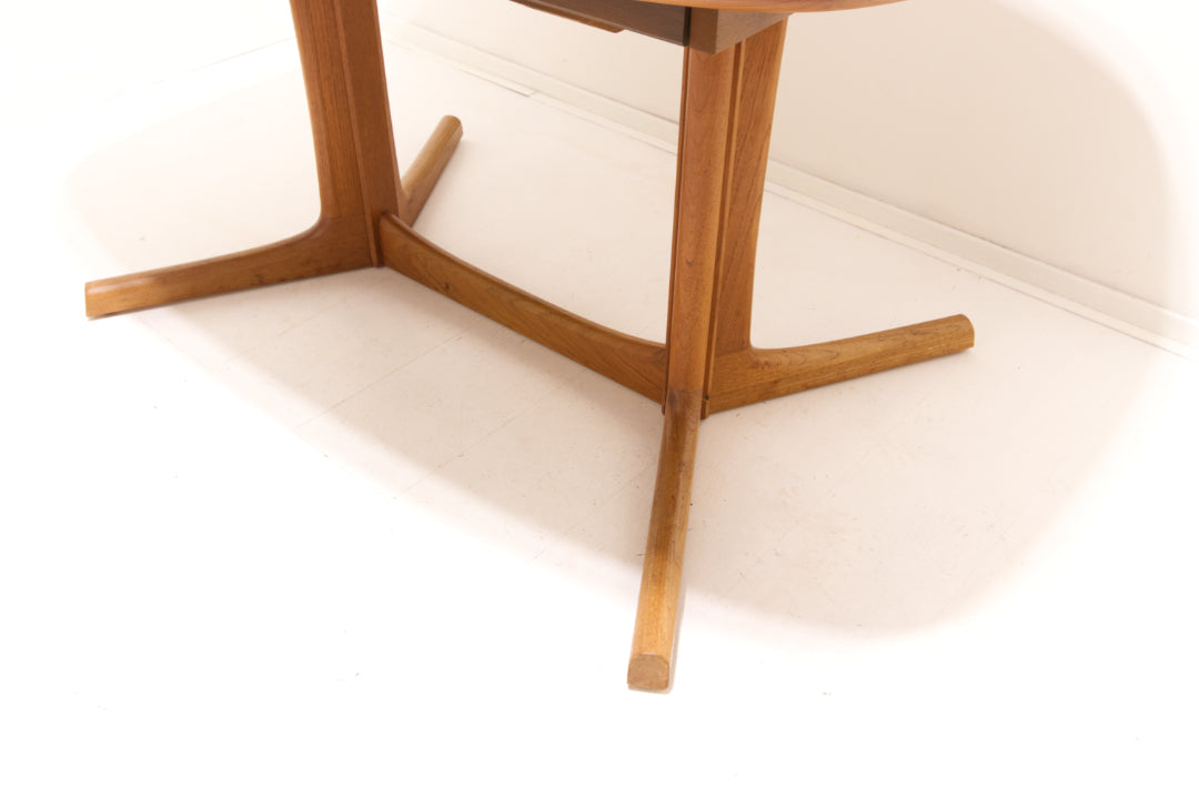 60s vintage Dyrlund eettafel met schaakbord