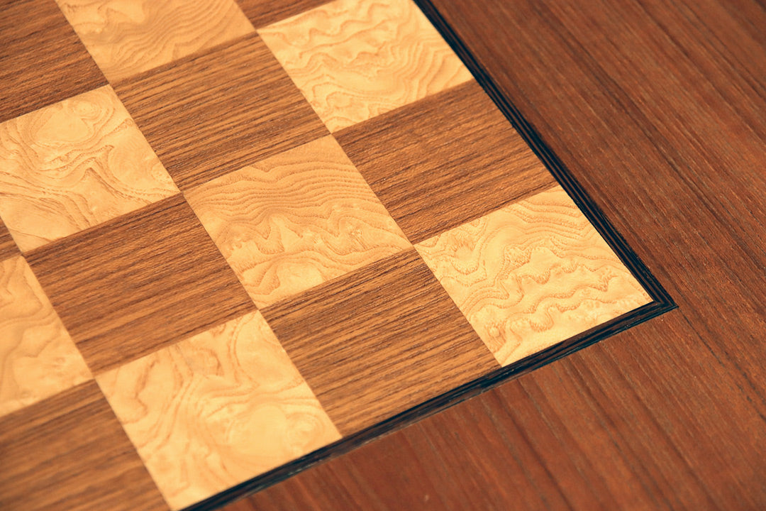 60s vintage Dyrlund eettafel met schaakbord